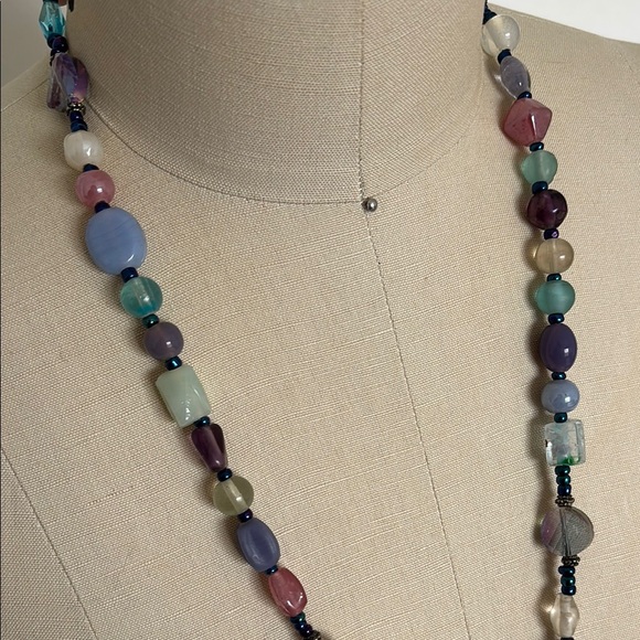 Beaded Necklace with Tassel - Picture 3 of 4